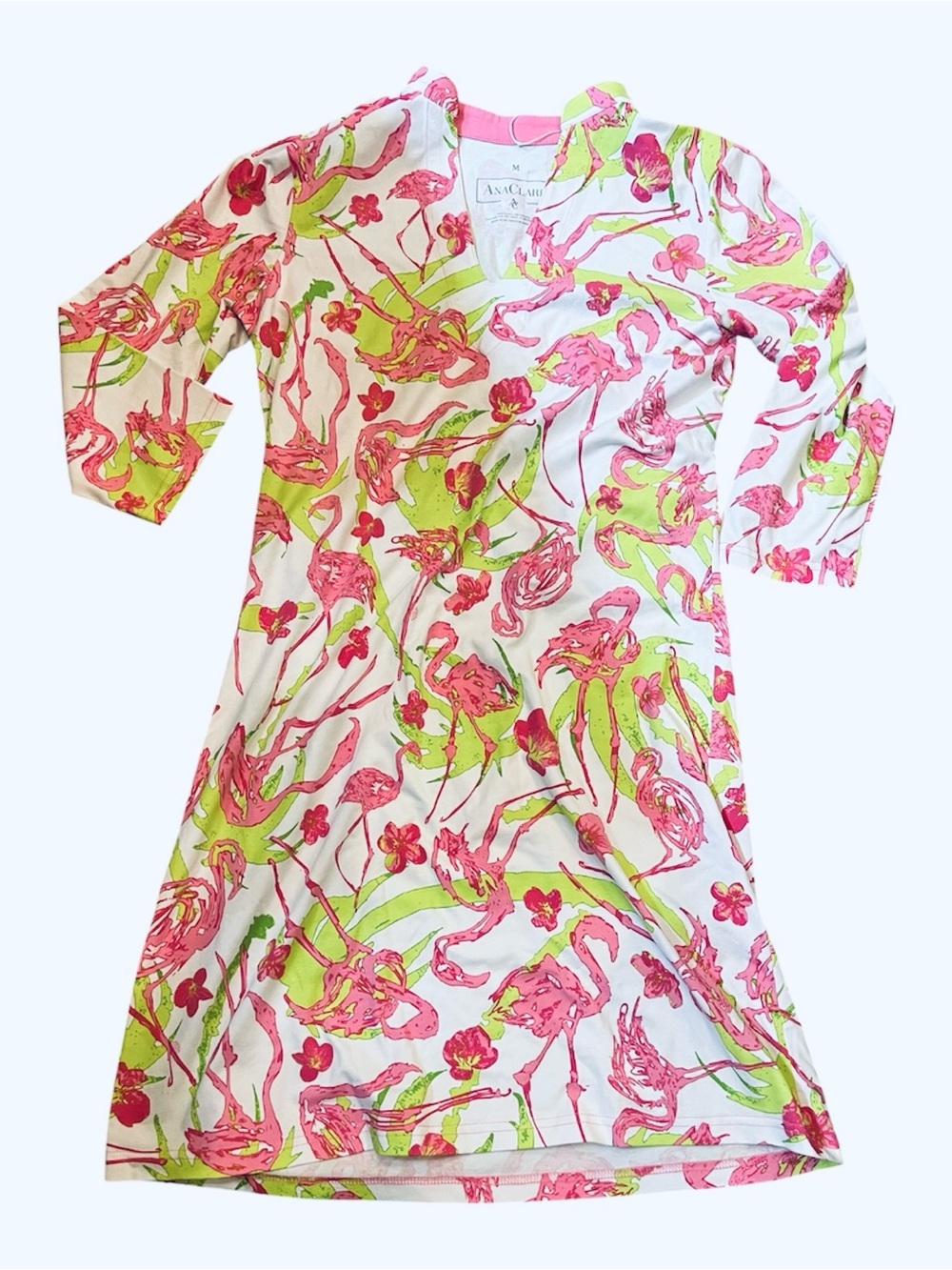 AnaClare Flamingo Park Floral Mini Finlay Dress M